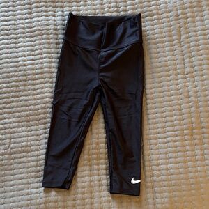 Nike Kids Dark Leggings with White Logo